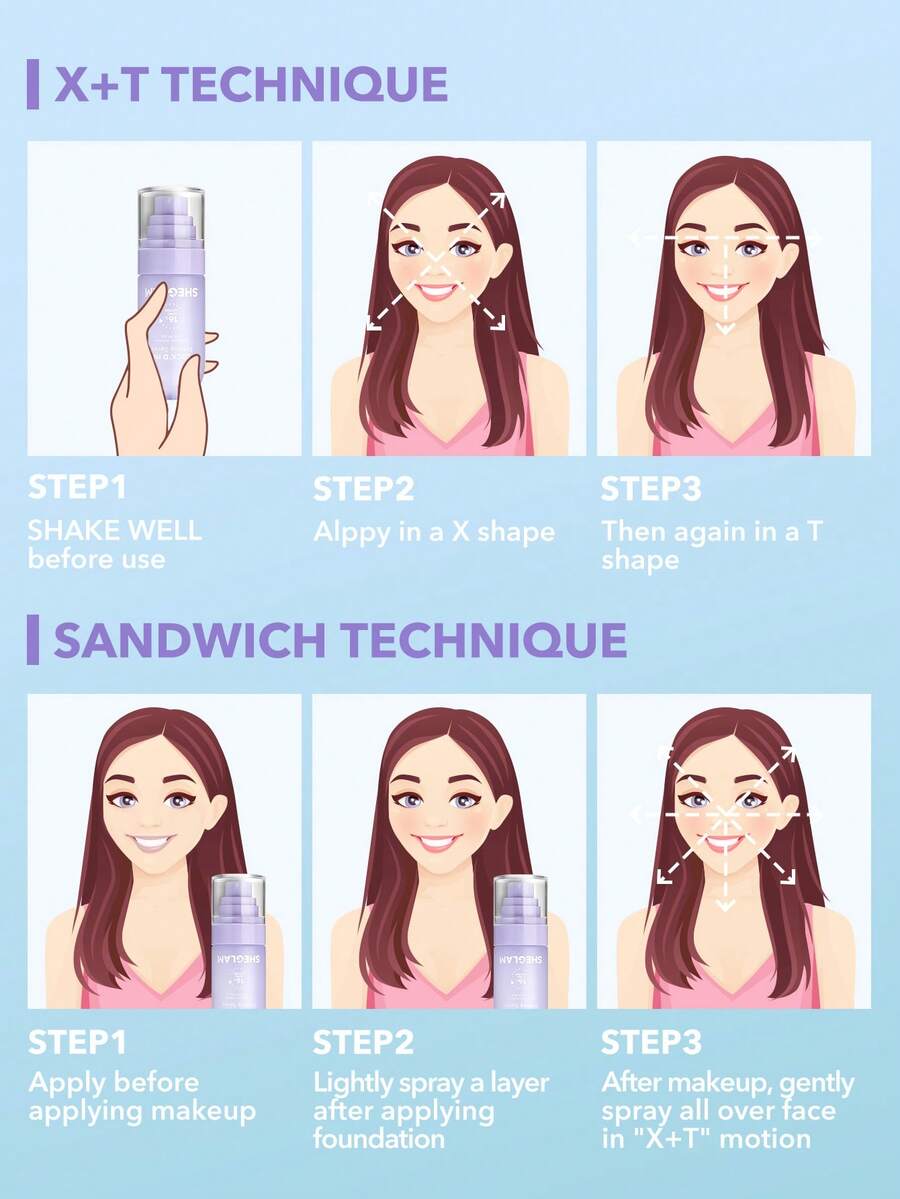 SHEGLAM Mattifying Setting Spray – Long-Lasting Oil Control Makeup Lock Spray