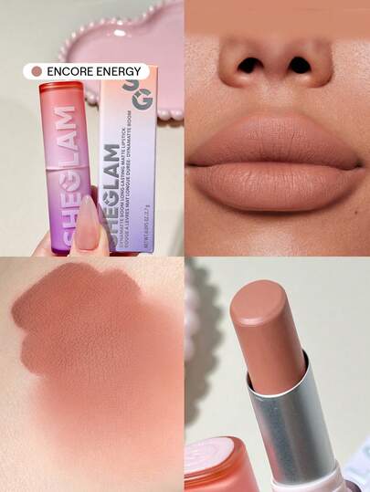 SHEGLAM Long-Lasting Matte Lipstick – Waterproof Transfer-Proof Creamy Lip Color