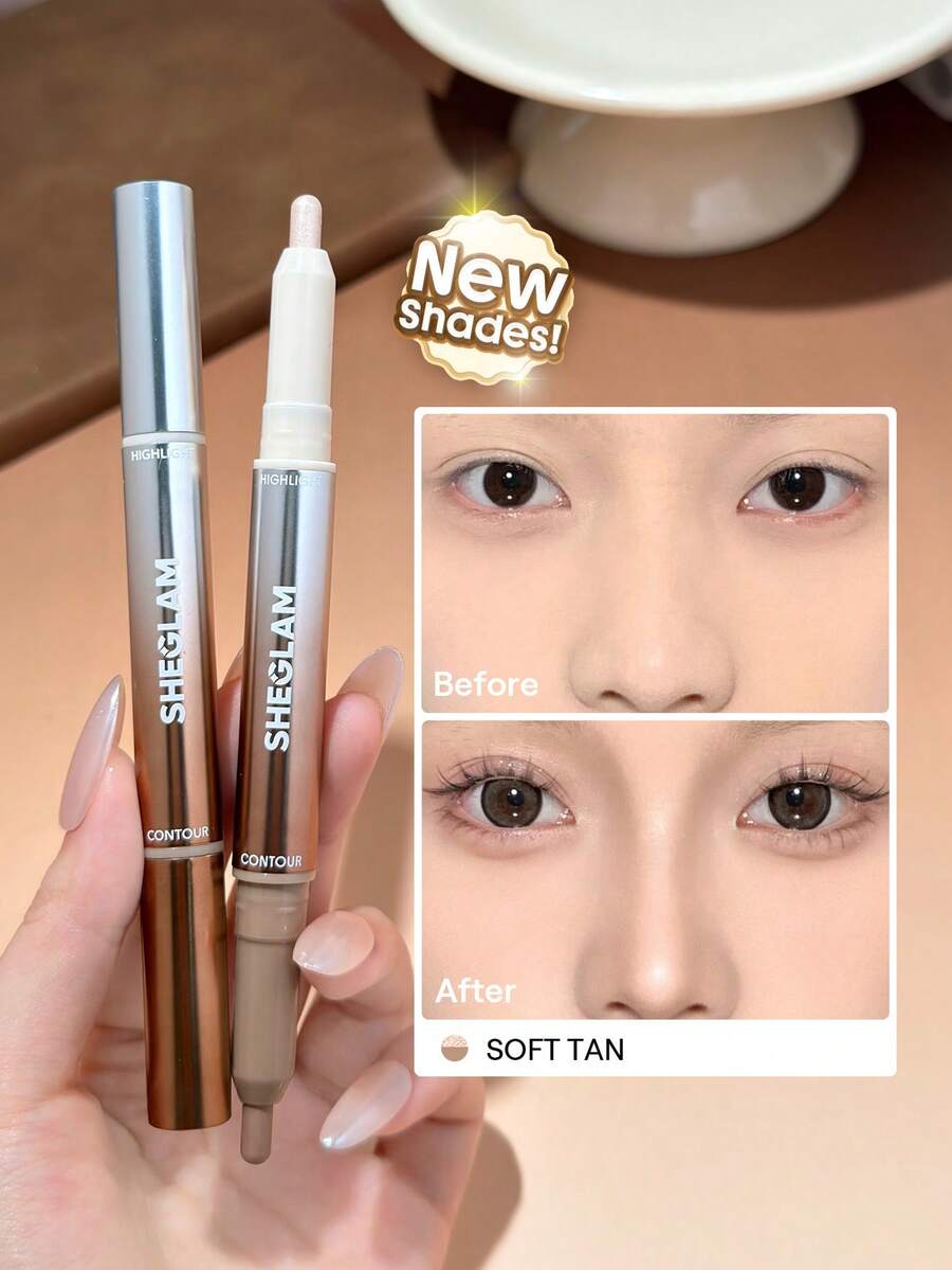 SHEGLAM 2-in-1 Contour & Highlight Pen – Creamy Multi-Use Makeup Stick