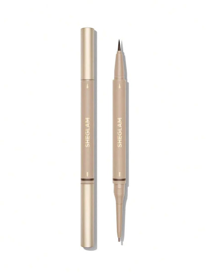 SHEGLAM 2-in-1 Brow Pencil – Waterproof Eyebrow Pen for Filling & Defining