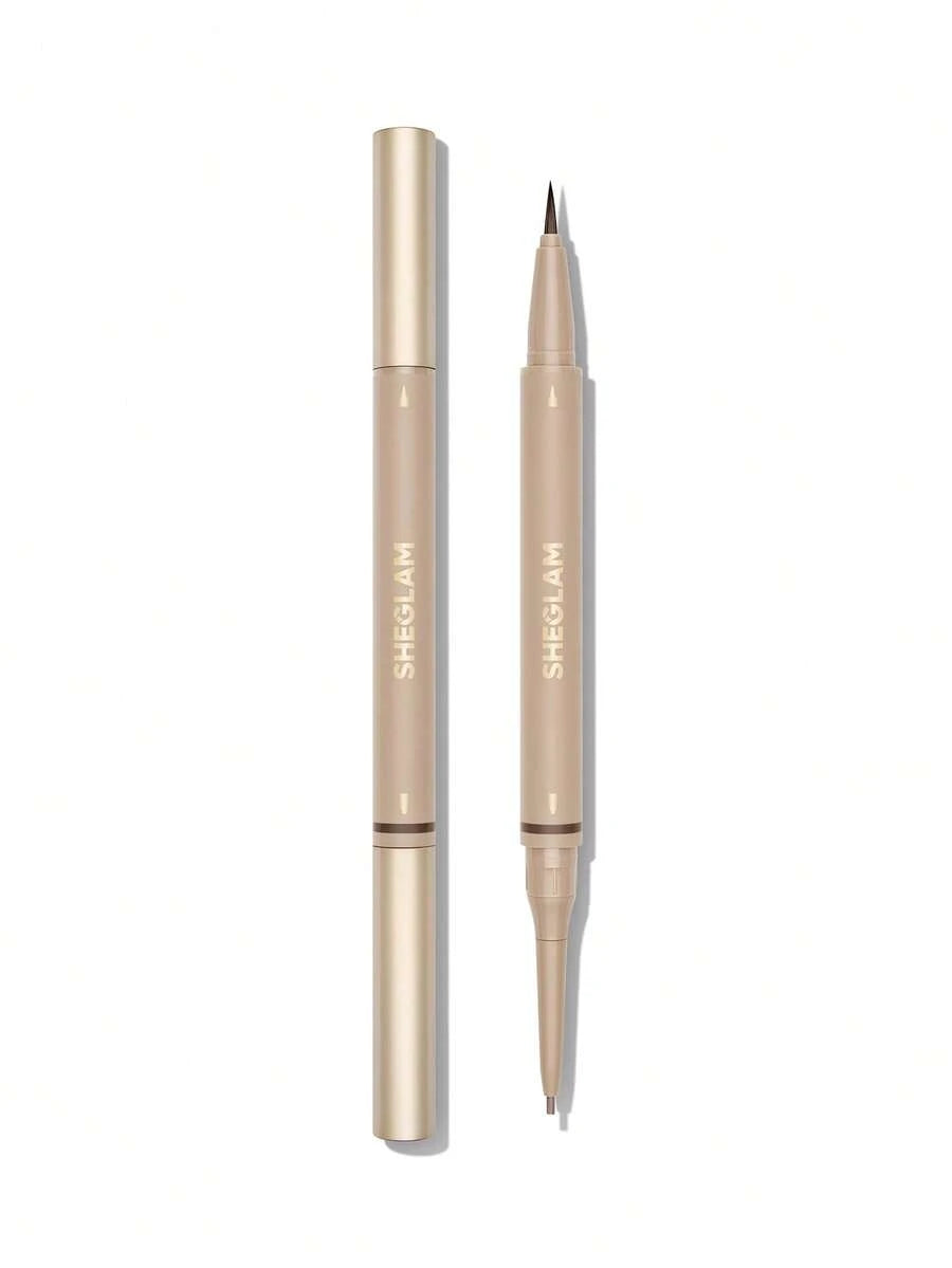 SHEGLAM Brows On Demand 2-in-1 Brow Pencil | Waterproof Liquid & Powder, 6 Shades