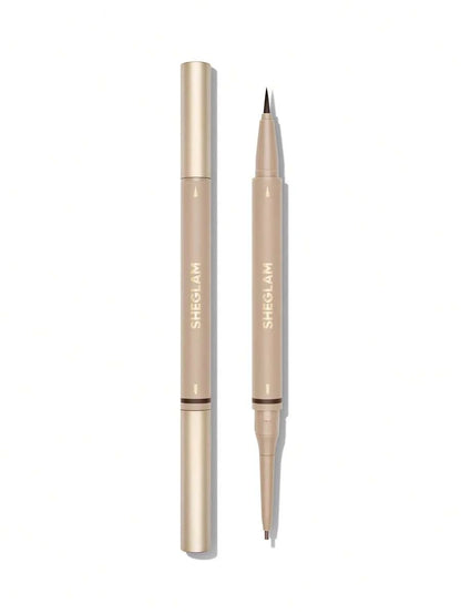 SHEGLAM 2-in-1 Brow Pencil – Waterproof Eyebrow Pen for Filling & Defining