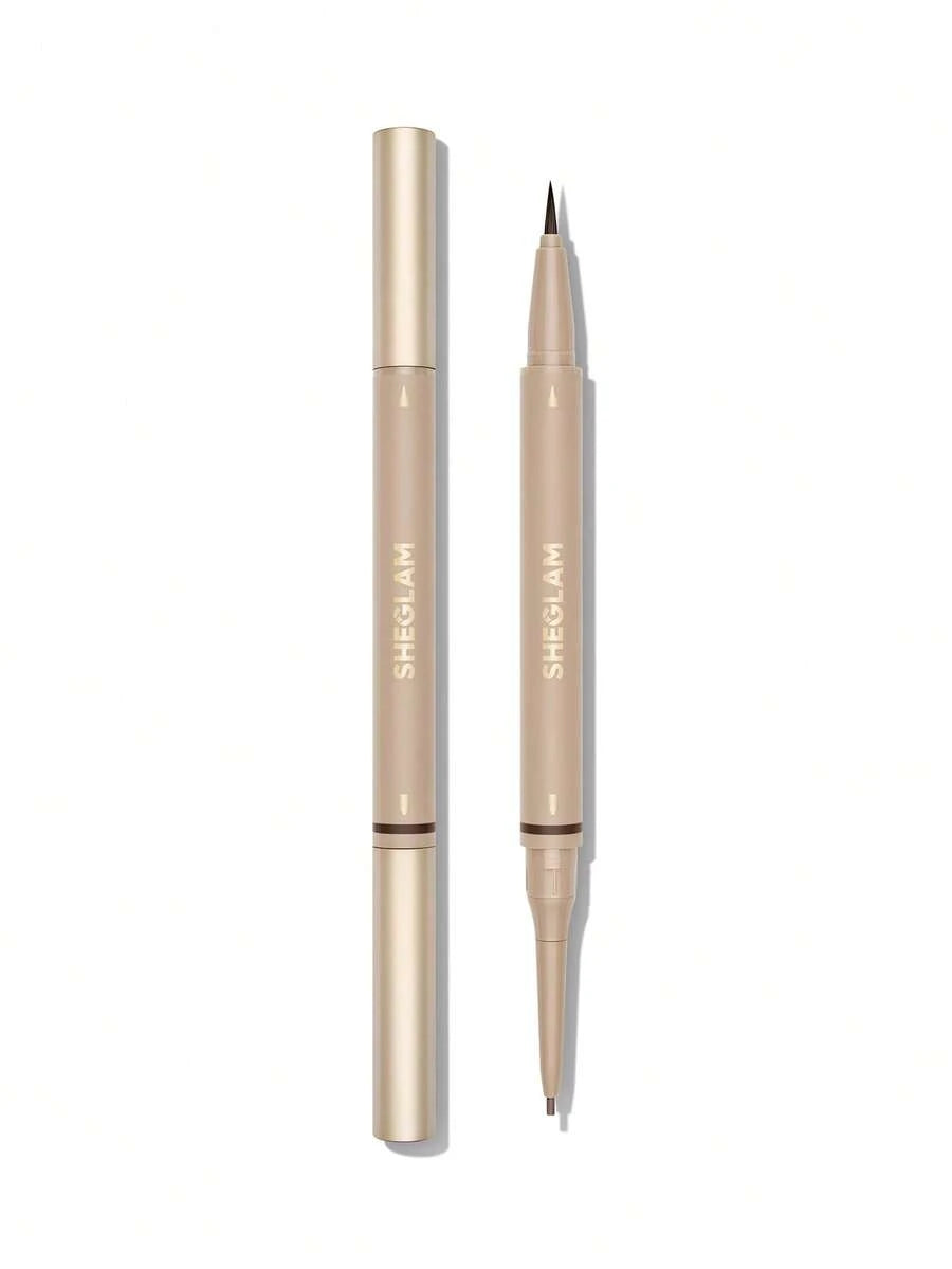 SHEGLAM Brows On Demand 2-in-1 Brow Pencil | Waterproof Liquid & Powder, 6 Shades