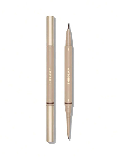 SHEGLAM 2-in-1 Brow Pencil – Waterproof Eyebrow Pen for Filling & Defining