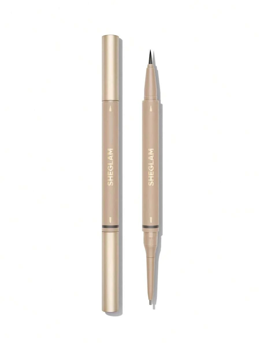 SHEGLAM Brows On Demand 2-in-1 Brow Pencil | Waterproof Liquid & Powder, 6 Shades