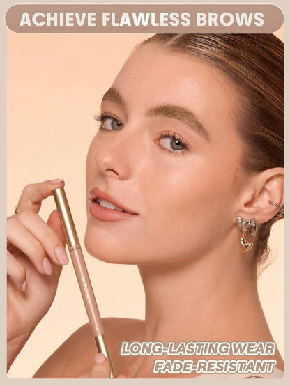 SHEGLAM 2-in-1 Brow Pencil – Waterproof Eyebrow Pen for Filling & Defining