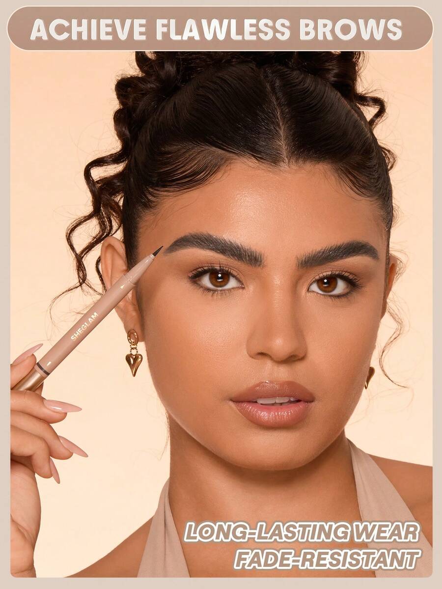 SHEGLAM Brows On Demand 2-in-1 Brow Pencil | Waterproof Liquid & Powder, 6 Shades